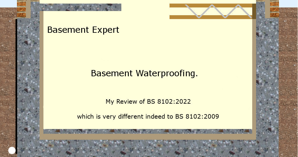 basement waterproofing to BS8102